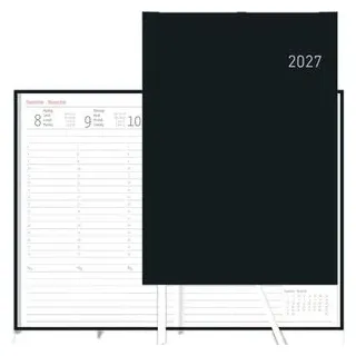 Zettler Buchkalender 50-79460, Jahr 2027, A5, Wochenplaner, 1 Woche = 2 Seiten