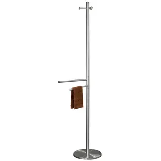 Kleiderständer, Chrom, Edelstahl, Metall, 60x175x60 cm, Made in Germany, Garderobe, Garderobenständer