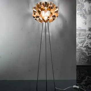 Stehleuchte Slamp, FLORA, dimmbar, Kupfer, für Wohnzimmer, Kunststoff, Design - 170