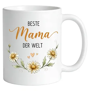 Geschenk für Mama Tasse – Beste Mama der Welt – Geschenk zum Geburtstag, Muttertag & Weihnachten für die Mutter – Kaffeetasse 330ml