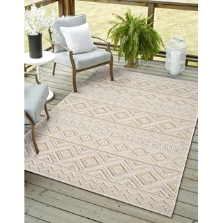 Myflair Möbel & Accessoires Teppich »Vera Lagerräumung«, rechteckig, 8 mm Höhe, modernes Design, In & Outdoor geeignet, Balkon, Terrasse