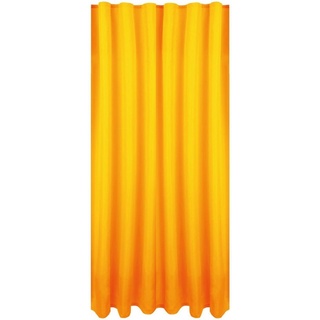 Vorhang, Bestlivings, Kräuselband (1 St), blickdicht, Microfaser, Blickdichte Gardine Fertiggardine mit Kräuselband, in versch. Größen und Farben verfügbar orange 140 cm x 145 cm