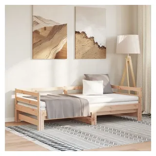 vidaXL Tagesbett Ausziehbar Massivholz Kiefer 90 x 200 cm