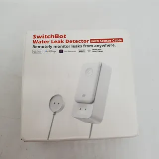SwitchBot Wassermelder Wassersensor mit 1m Sensorkabel | 100dB Alarm, App- & E-Mail-Warnung, IP67 wasserdicht, kein Hub erforderlich, erkennt Lecks/Tropfen/Wasserstand, 2,4GHz