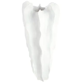 Gilde Bodenvase Wavey Weiß 92 cm