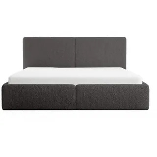 FEDVE Polsterbett, Grau, Textil, 140x200 cm, Schlafzimmer, Betten, Polsterbetten