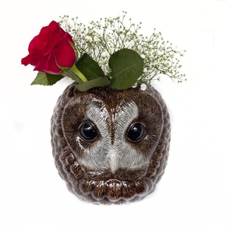 Quail Ceramics Wandvase Tawny Owl