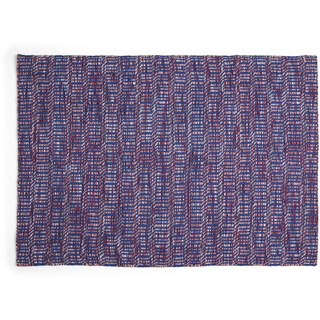 HAY - Radio Teppich, 200 x 60 cm, rot / blau