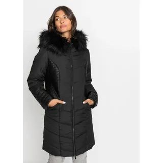 bonprix Steppmantel Schwarz S