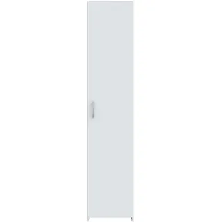 Forte Drehtürenschrank ECONOBOX 40 x 190,5 x 54,4 cm Weiß