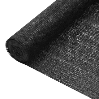 vidaXL Zaunblende 3,6 x 50 m schwarz