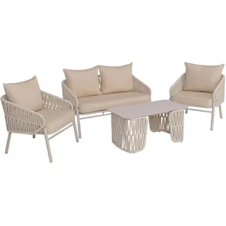 MCW Gartenlounge Set 7-tlg. Creme