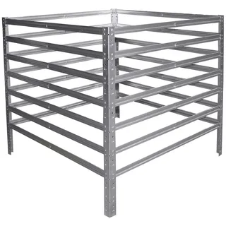 shelfplaza Home 100x120x120cm Komposter verzinkt: 1440L