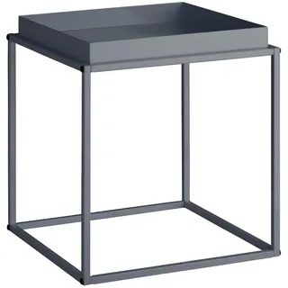Tectake Beistelltisch Dunkelgrau Metall 40 x 40 x 44 cm