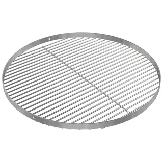 GriHero Edelstahl Grillrost Rund 60cm mit 3 Aufhängungsbohrungen für Feuerschale, Schwenkgrill und Kugelgrill, Grillgitter Rund für Weber Kugelgrill 57cm Holzkohlegrills