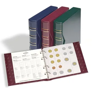 Leuchtturm Münzalbum NUMIS, inkl. Schutzkassette, grün