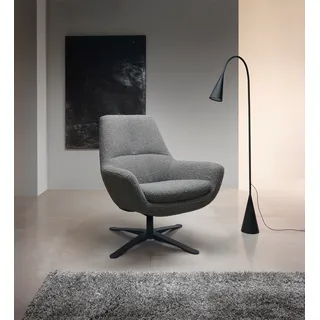 BeType Drehsessel »Be Organic Standard Back, Loungesessel«, in elegantem Design mit Drehfunktion grau