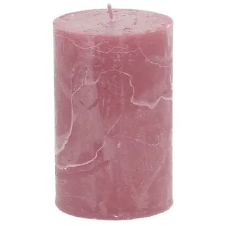Florists Products Stumpenkerze Durchgefärbte Stumpenkerzen Altrosa 60x100mm 4er Set Premium, 4 Stück rosa
