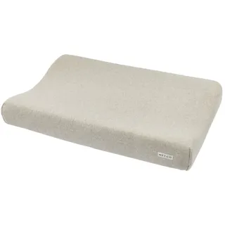 Meyco Baby Wickelauflagenbezug Knit Basic Sand Melange (100% Baumwolle, 1-tlg), 50x70cm beige