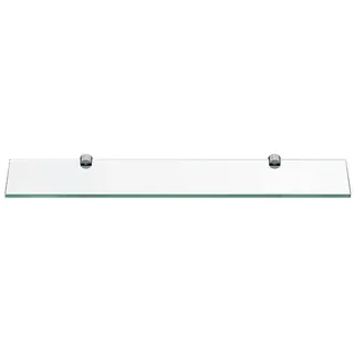 AQUABATOS 50 x 11 cm Glasregale Glasablage Wandregale Wandablage Duschregal Duschablage Bad Regal Badezimmer Regal Badablage Ablageregal aus Einscheiben-Sicherheitsglas ESG 6 mm klar