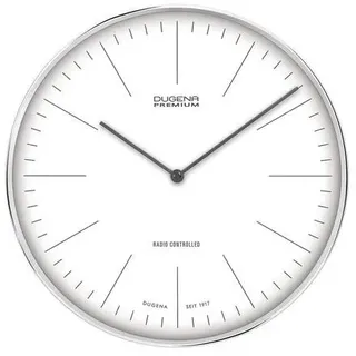 Dugena Wanduhr Dessau, Funkuhrwerk, Metallgehäuse, ø 32 cm, inklusive Batterie