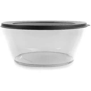 Tupperware Öko-Salatschüssel Clarence+ 4 L Ultraklar und Leicht - Zubereiten Aufbewahren Präsentieren - Luftdichte Servierschale - Recycelte ECO+ Materialien - 27,4 x H 11,9 cm