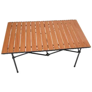 COFI 1453 Campingtisch klappbar 93 x 54 x 50 cm Holzfarbe/Schwarz
