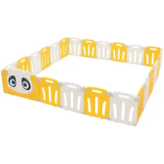Laufgitter Baby Absperrgitter Panda Faltbar Krabbelgitter Laufstall Kunststoff