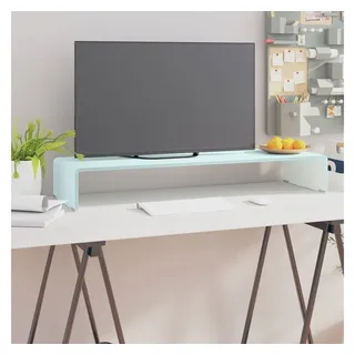 furnicato TV-Schrank TV-Aufsatz/Monitorerhöhung Glas Grün 90x30x13 cm grün