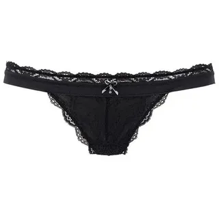 LASCANA Premium Dessous String Schwarz 36/38