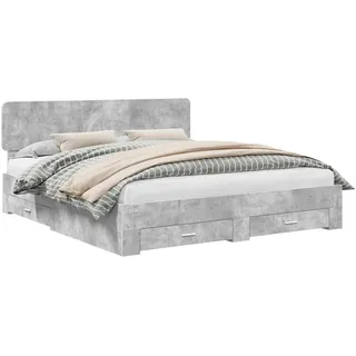 vidaXL Bettrahmen 200 x 200 cm Grau