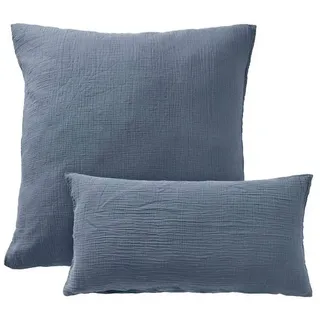 Hessnatur Bettwäsche aus reiner Bio-Baumwolle, Web, 1 teilig blau