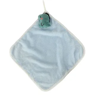 Kreativecke Kinderhandtuch 30x30cm blau dinosaurier