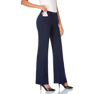 Tapata Damen 71cm/76cm/81cm/86cm/91cm Bootcut Stretch-Hose mit 4 Taschen, Tall/Lang/Regulär/Petite Für Büro Business Alltag Elegante Hose - XXL / 28L