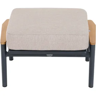 Siena Garden Cortina Lounge Hocker Natur - Anthrazit