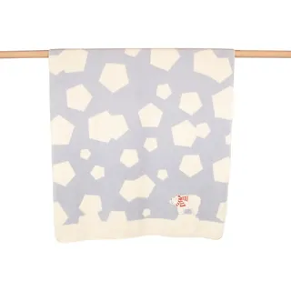 Kinderdecke Mila 'Eisbär' 100 x 150 cm Hellblau, DAVID FUSSENEGGER blau