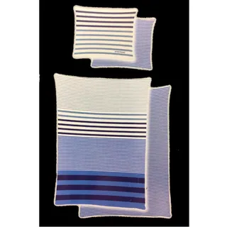 Tex idea Bettwäsche Bruno Banani Streifen Wendemotiv Bezug 135x200cm Kissen 80x80cm 100% Baumwolle mit Reißverschluss Renforcé