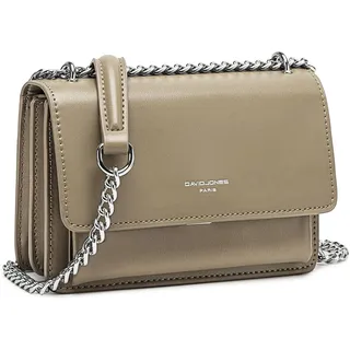 David Jones - Damen Kleine Umhängetasche Crossbody Bag Mini Clutch, Beige