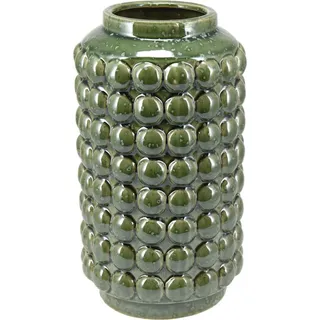 Koopman Dekovase Vase KIERA mit Bubble-Effekt ca. 27 cm hoch grün