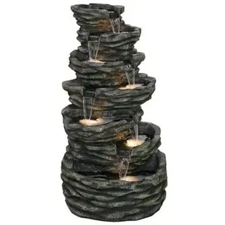 Dehner Polyresin-Gartenbrunnen Roccia, ca.H150 cm