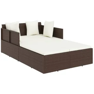 vidaXL Sonnenliege 182 x 118 x 63 cm Braun