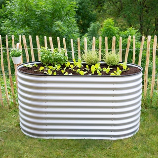 Westmann Metall Hochbeet Grow Faster silber 160 x 80 x 82 cm silber