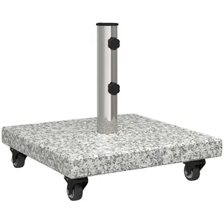 vidaXL Schirmständer Granit 45 x 45 x 45 cm Grau