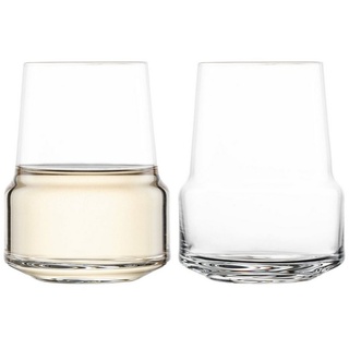 Zwiesel Glas Weißweinglas Level Weißwein Tumbler 2er Set, Glas weiß