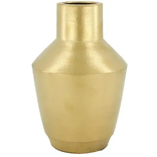 Vase  (Ø x H: 14 x 22 cm, Keramik, Gold)