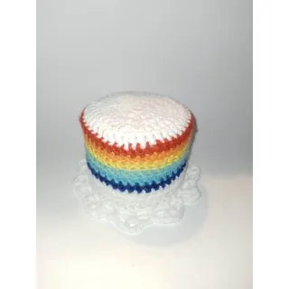 Klohut, weiß Regenbogen, Klohüte Klopapierhut Klopapierhüte Toilettenpapierhut Toilettenpapierhüte Klorollenverstecker