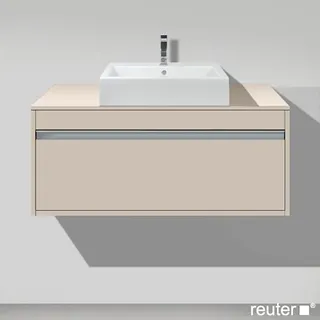 Duravit Waschtischunterschrank 1 Auszug 100 x 42,6 x 55 cm Taupe Matt