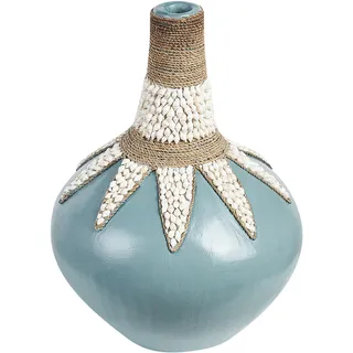 Beliani Dekovase Blau 43 cm