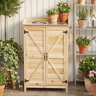 Aoxun Geräteschrank 0,64 x 0,40 m Burlywood