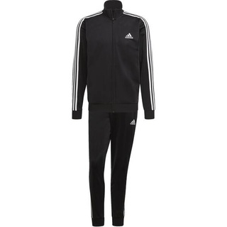 ADIDAS Herren Trainingsanzug 3-Stripes Schwarz, BLACK/WHITE, 9